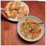 Split Pea Soup with Pretzel Bites | Kathy's Kitchen Table