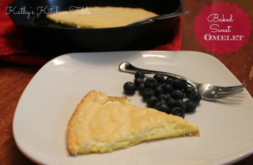 Baked Sweet Omelet | Kathy's Kitchen Table